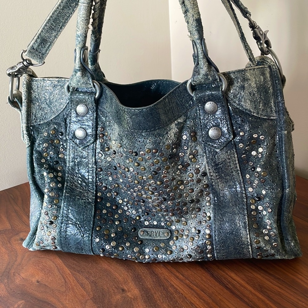*RARE* Frye Distressed Deborah Stud Tote Bag